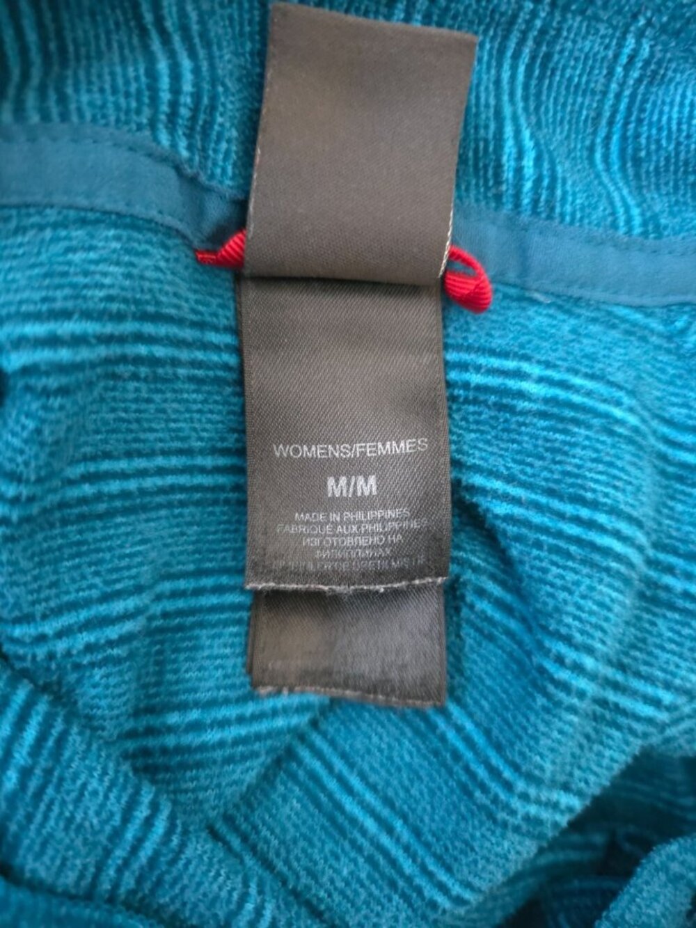 The North Face Polartec 1/4 Zip Blue Striped Lightweight Fleece Sweatshirt M - Picture 7 of 10